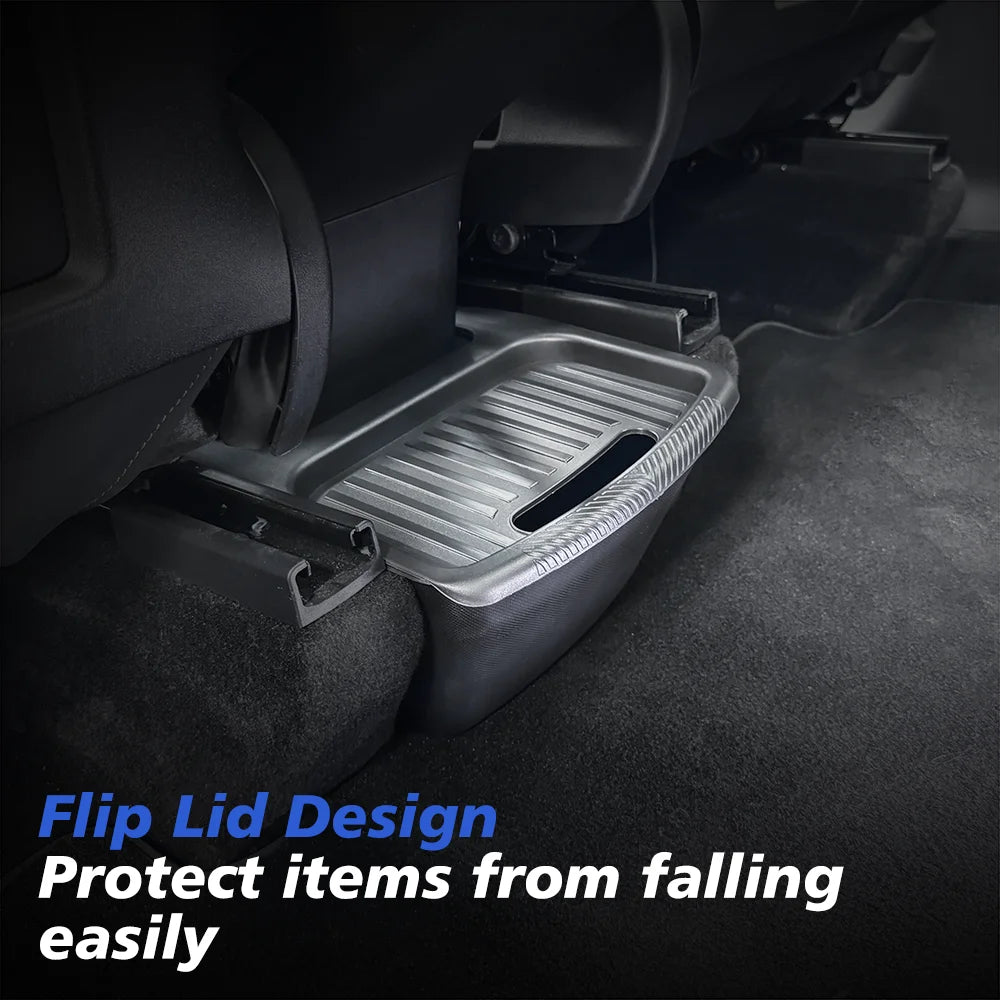 Rear Seat Storage Box for Tesla New Model Y 2025-2020 Launch Juniper Organizer Bins Backseat Trash Can Garbage Bag Tray Beauty World Shop