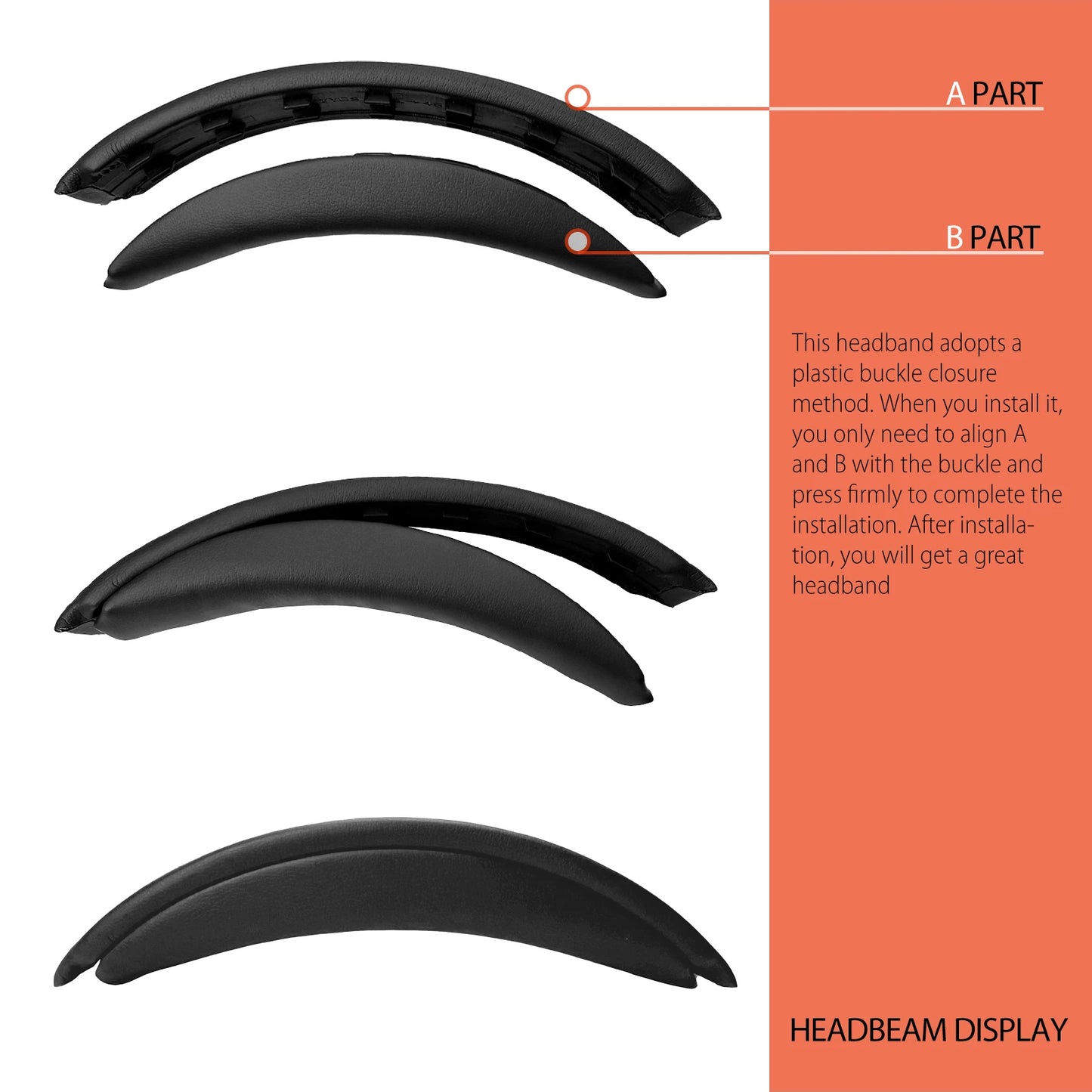 Nullmini Replacement Earpads for Bose QC35 QC35II QC45 Headphones Ear Pads Cushion Earmuffs Sleeve Headband