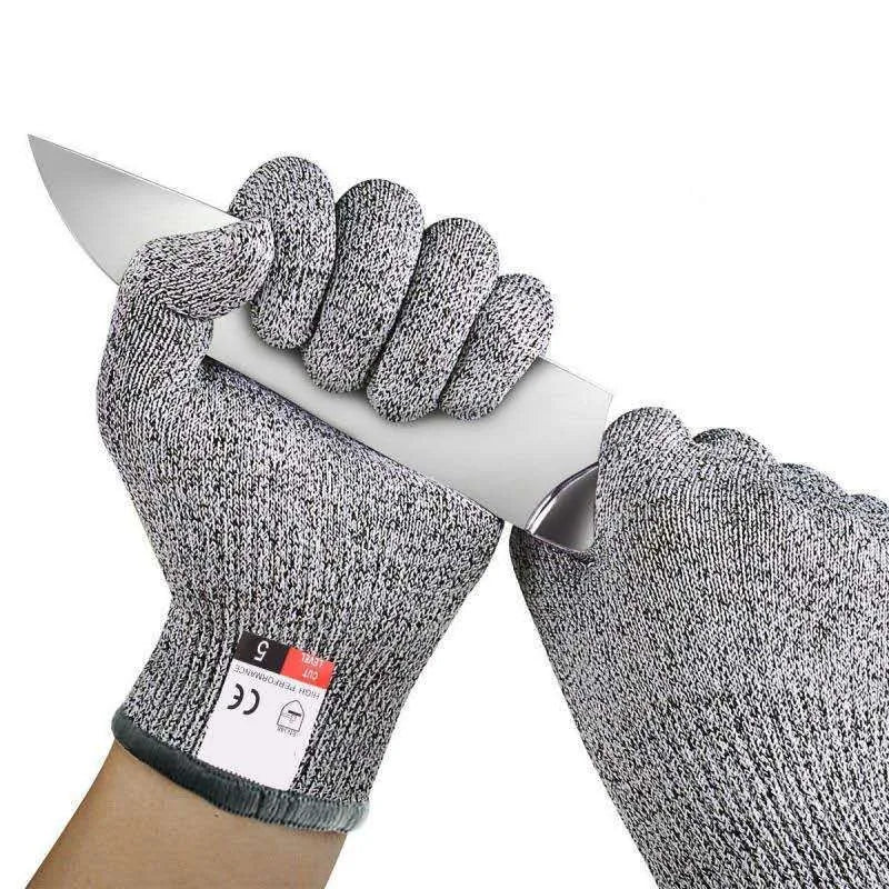 Grade 5 Cut-Resistant Kitchen Gloves – HPPE Protective Gloves for Glass Cutting, Scratch Resistance & Safety (Ideal for Gardener Beauty World Shop