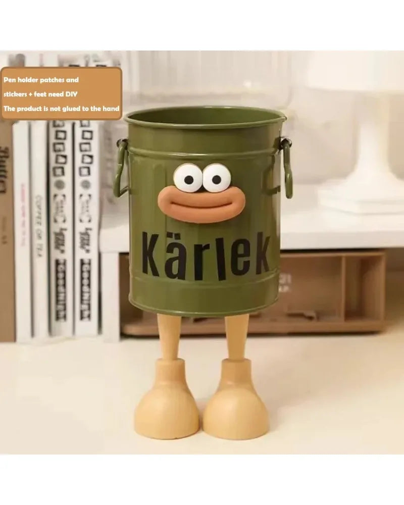 1 Pcs Cartoon Desk Organizer - Cute Stationery Storage for Pen/Pencil Office Home Study Simple Design Pen/Pencil Holder Beauty Trend Shop