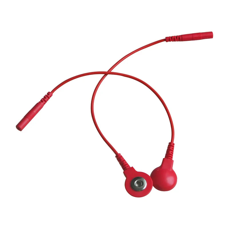 Standard Electrode Lead Wires Cables Electrode Wires DC Head 2mm Snap 3.5mm Plug For Tens/Ems Massager Therapy Electrode Gloves Beauty World Shop