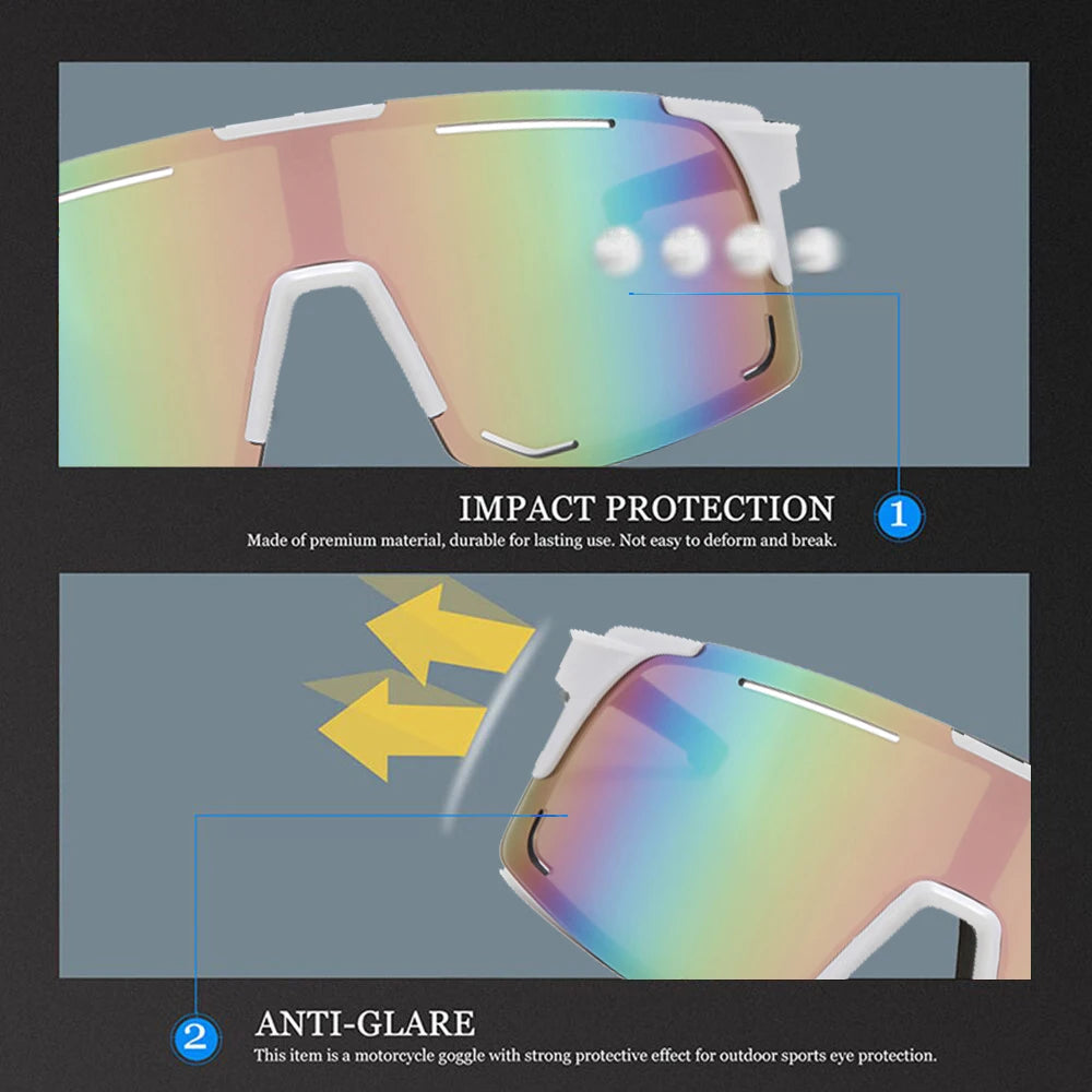 Cycling Sunglasses UV Protection Windproof Glasses For Men Women Polarized Lens Hiking Road Riding Bike Sport Glasses Eyewear Beauty World Shop