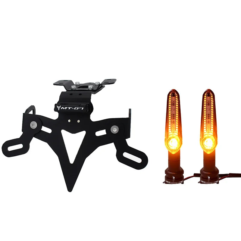 MT-07 2024 Motorcycle License Plate Holder Rear Tail Tidy Fender Eliminator Kit Bracket For YAMAHA MT07 MT 07 FZ-07 2013-2023 Beauty World Shop