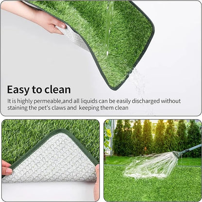Artificial Grass Dog Potty Pad - Easy ToClean, Odor Resistant,Indoor/OutdoorPet Training Solution Beauty World Shop