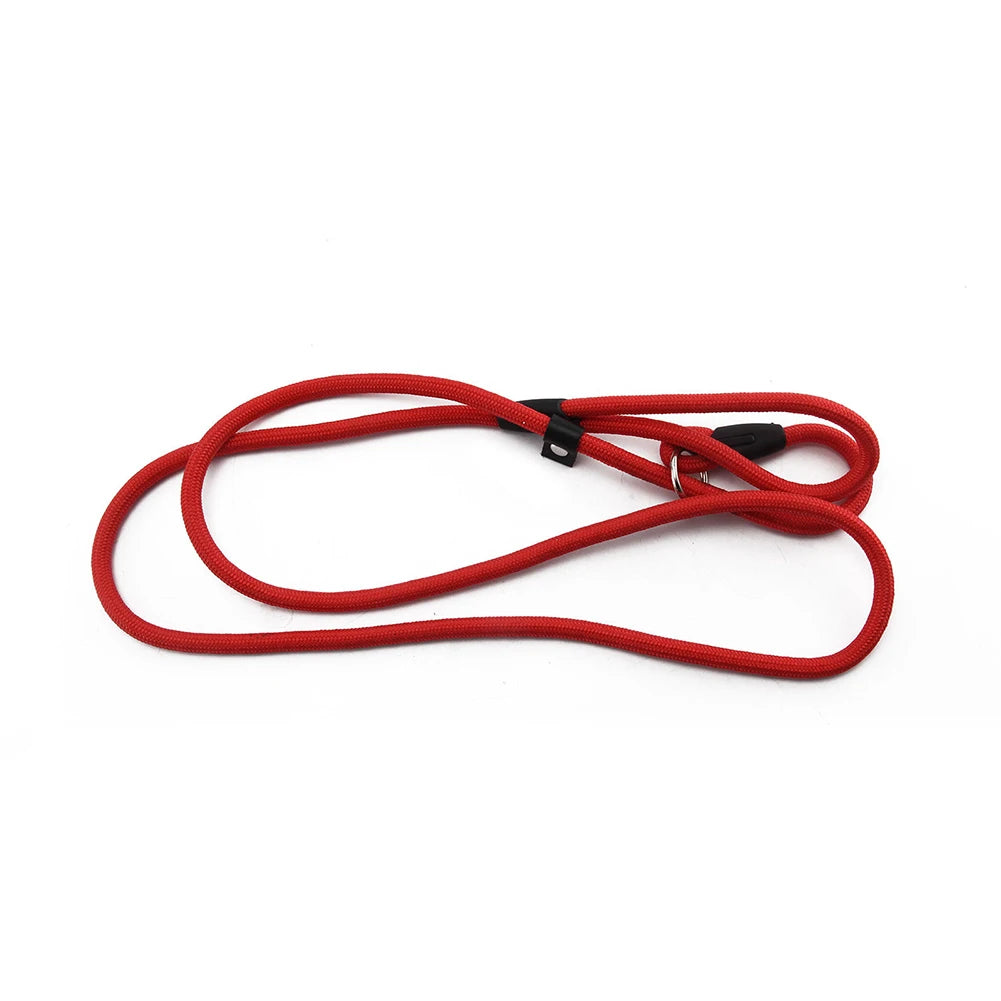 Nylon Pet Leash Dog Slip Rope Leash 130cm Dog Training Leash Strong Slip  Adjustable Pet Slipknot Nylon Leash for Dogs