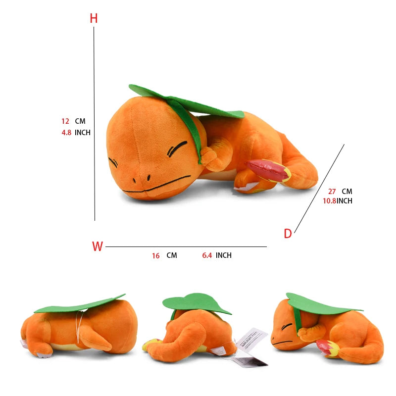 Charmander Sleeping Plush Stuffed Animal Cartoons Doll Soft Cute Character 11 Inch Beauty World Shop