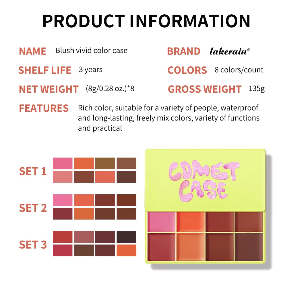 Curve Case Cream Eyebrow Cream Blush Highlighter Palette Matte Shimmer Finishes Shadow Tones Long-Lasting Cosmetics Beauty World Shop