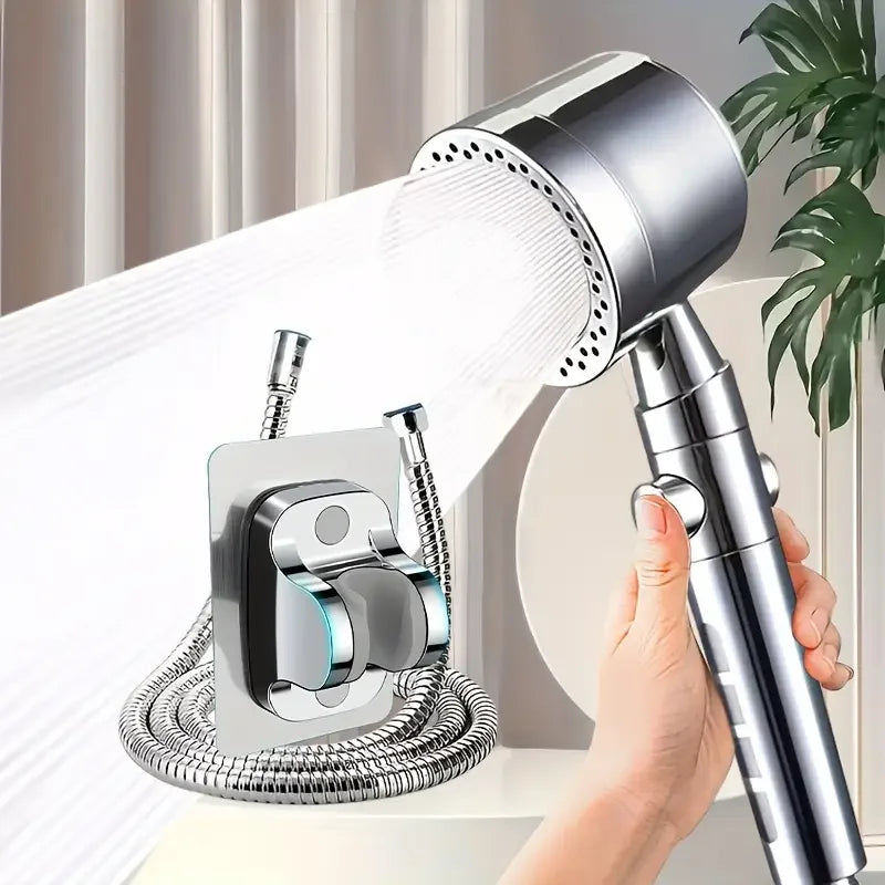 New High Pressure Water Saving Filter Shower Head 5 Modes Handheld Shower Head One Button Stop Bathroom Accessories Set Beauty World Shop