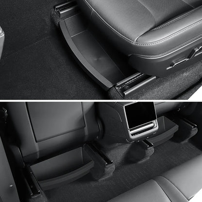 For Tesla New Model Y 2025 Launch Juniper Front Seats Under Seat drawer TPE Storage Box Beauty World Shop