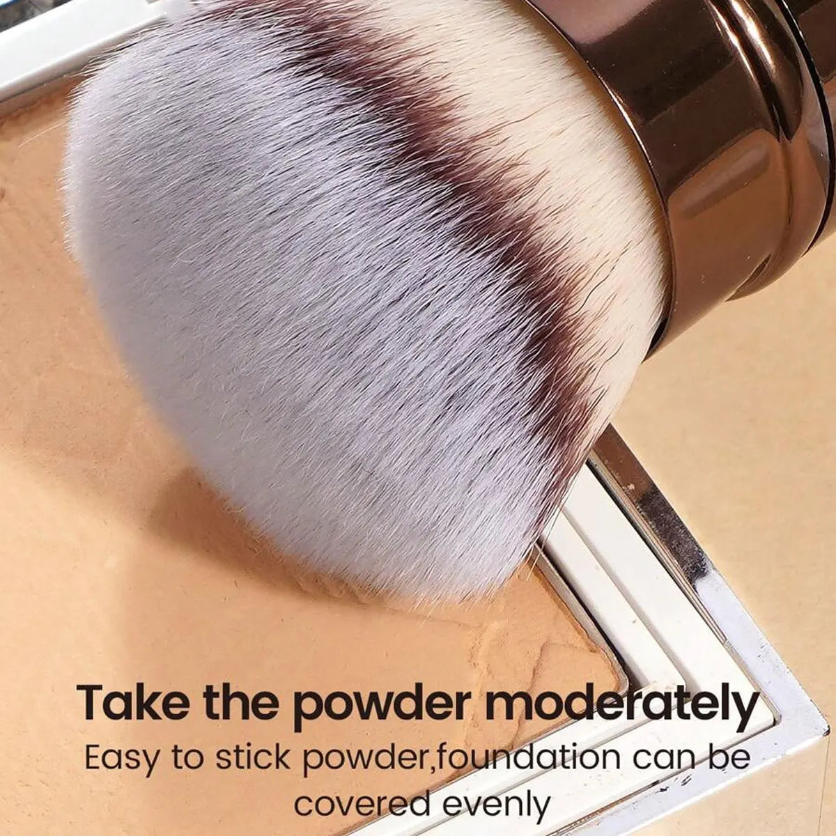 1pc Professional Face Retractable Makeup Brush,Blush Brush Foundation Brush Loose Powder Brush Synthetic Hair Ultra-Soft Doundat Beauty World Shop