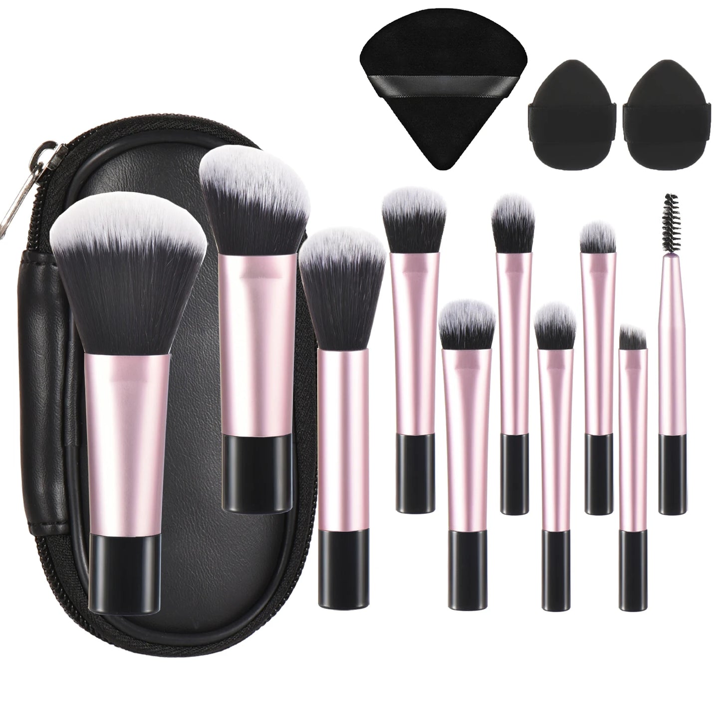 10 color Mini makeup brush Travel portable Makeup Tool Makeup Puff - Palm Brush Professional Makeup tool set Christmas gift Beauty World Shop
