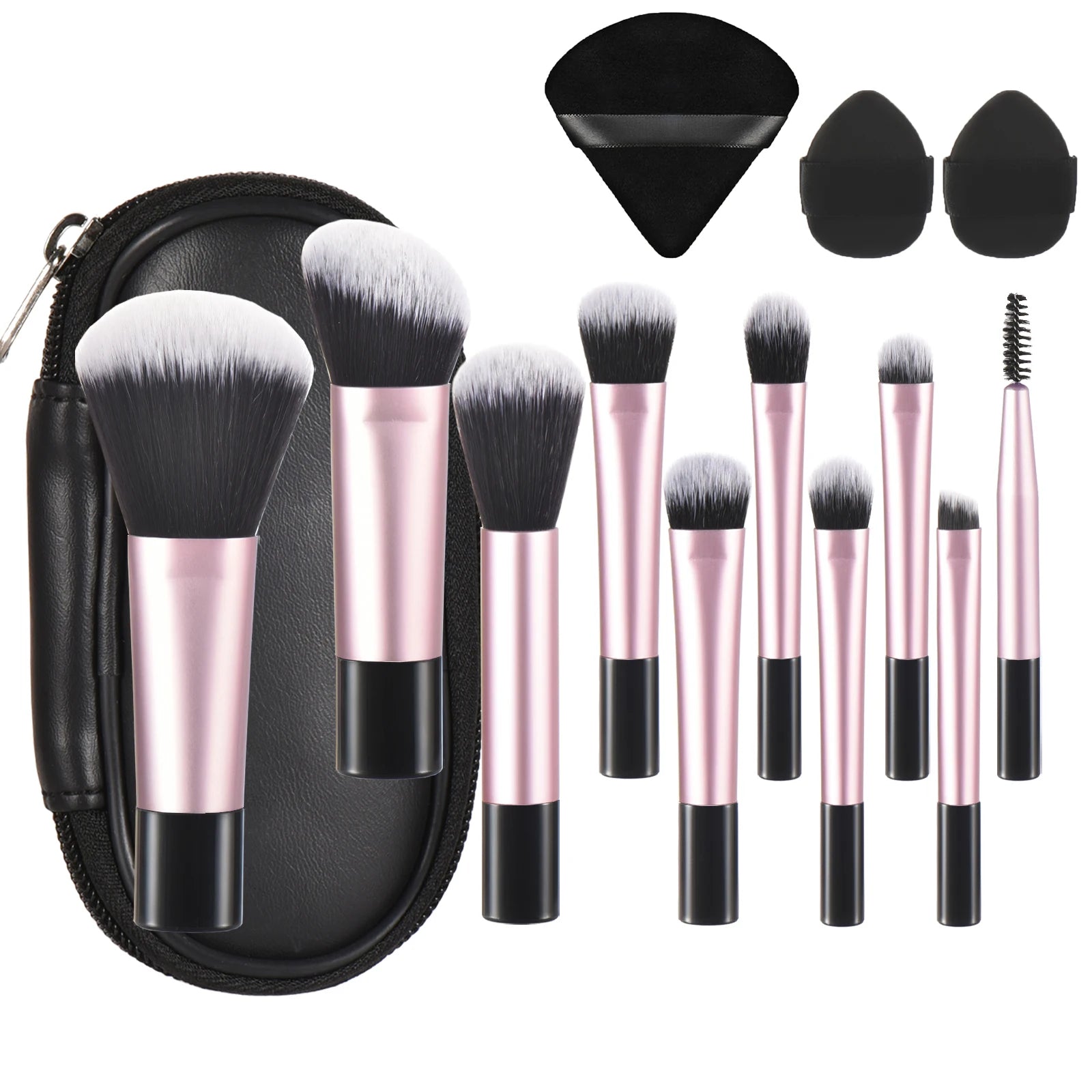 10 color Mini makeup brush Travel portable Makeup Tool Makeup Puff - Palm Brush Professional Makeup tool set Christmas gift Beauty World Shop