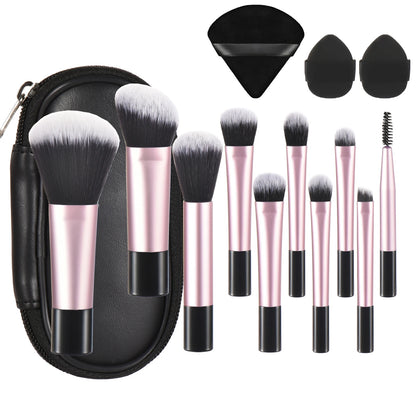 10 color Mini makeup brush Travel portable Makeup Tool Makeup Puff - Palm Brush Professional Makeup tool set Christmas gift Beauty World Shop