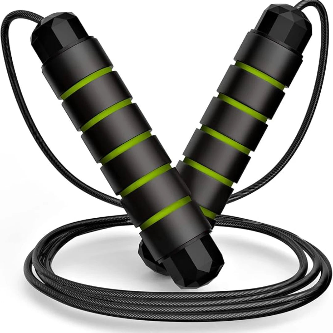 Jump Rope, Tangle-Free Rapid Speed Jumping Rope Cable with Ball Bearings for Women, Men, and Kids, Adjustable Steel Jump Rope Beauty World Shop