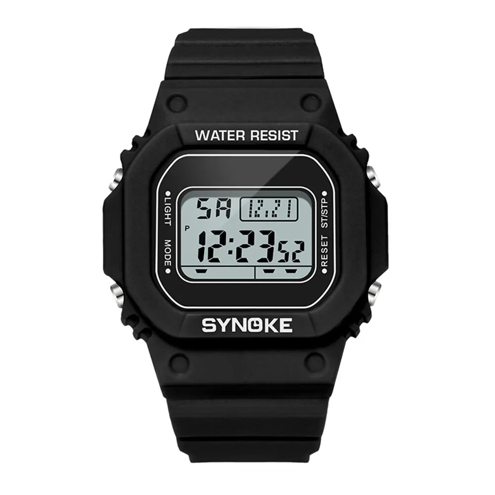 SYNOKE Outdoor Military Digital Watch For Men Fashion Retro Men Watch Sports Waterproof Men Watch Multifunctional Luminous Beauty World Shop