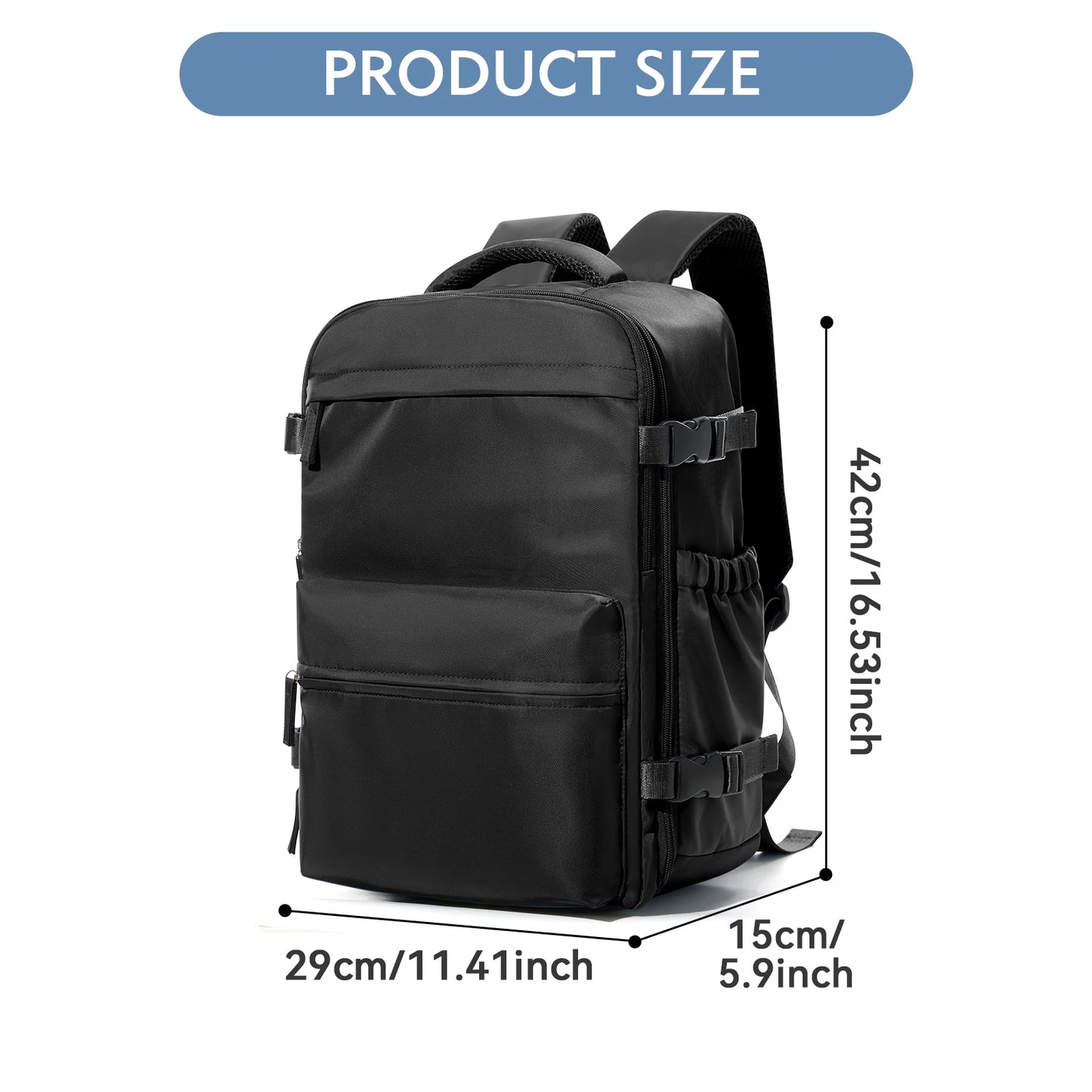 Vacuum Backpack Travel Bag for Men Large Capacity Backpack Business Laptop Backpack Women Men Expandable Backpack School Bag Beauty World Shop