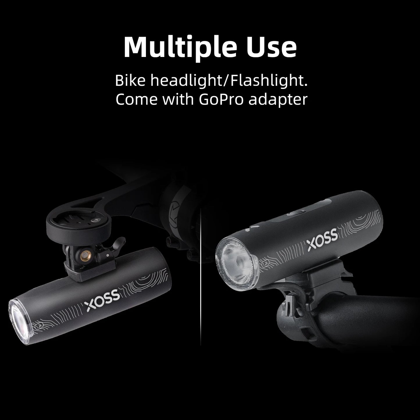 XOSS 200-3000 Lm Bike Light XL1200 Headlight Waterproof Rechargeable Front Lamp Bicycle Light Aluminum Ultralight Flashlight Beauty World Shop