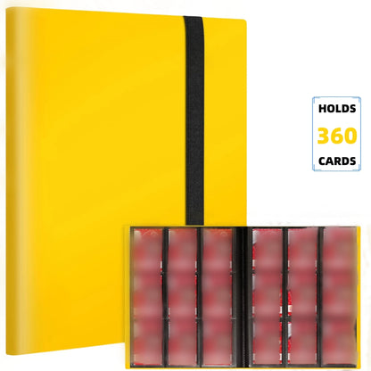 Premium 9-Pocket Trading Card Binder - Holds 360 Cards - Durable PP Cover - Ideal for Basketball, Baseball, and Sports Cards Beauty World Shop