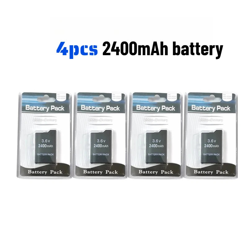 3600mAh for SONY PSP2000 Handheld Game Console Backup Battery Pack 2400mAh for SONY PS Lite PSP-2000 PSP-3000 PSP-3004 Batteries