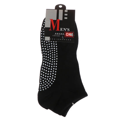 1pair Men's Cotton Non-slip Yoga Socks With Grips Breathable Anti Skid Floor Socks For Pilates Gym Fitness Size 39-44 Beauty World Shop