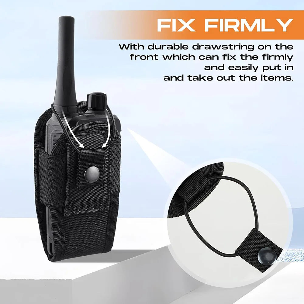 Universal Radio Holsters for Duty Belt Vest Radio MOLLE Pouch Tactical Walkie-Talkie Bag for Hunting Camping Adventure Beauty World Shop