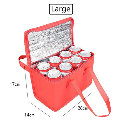 Portable Lunch Cooler Bag Folding Insulation Picnic Ice Pack Food Thermal Bag Drink Carrier Insulated Bags Beer Delivery Bag Beauty World Shop