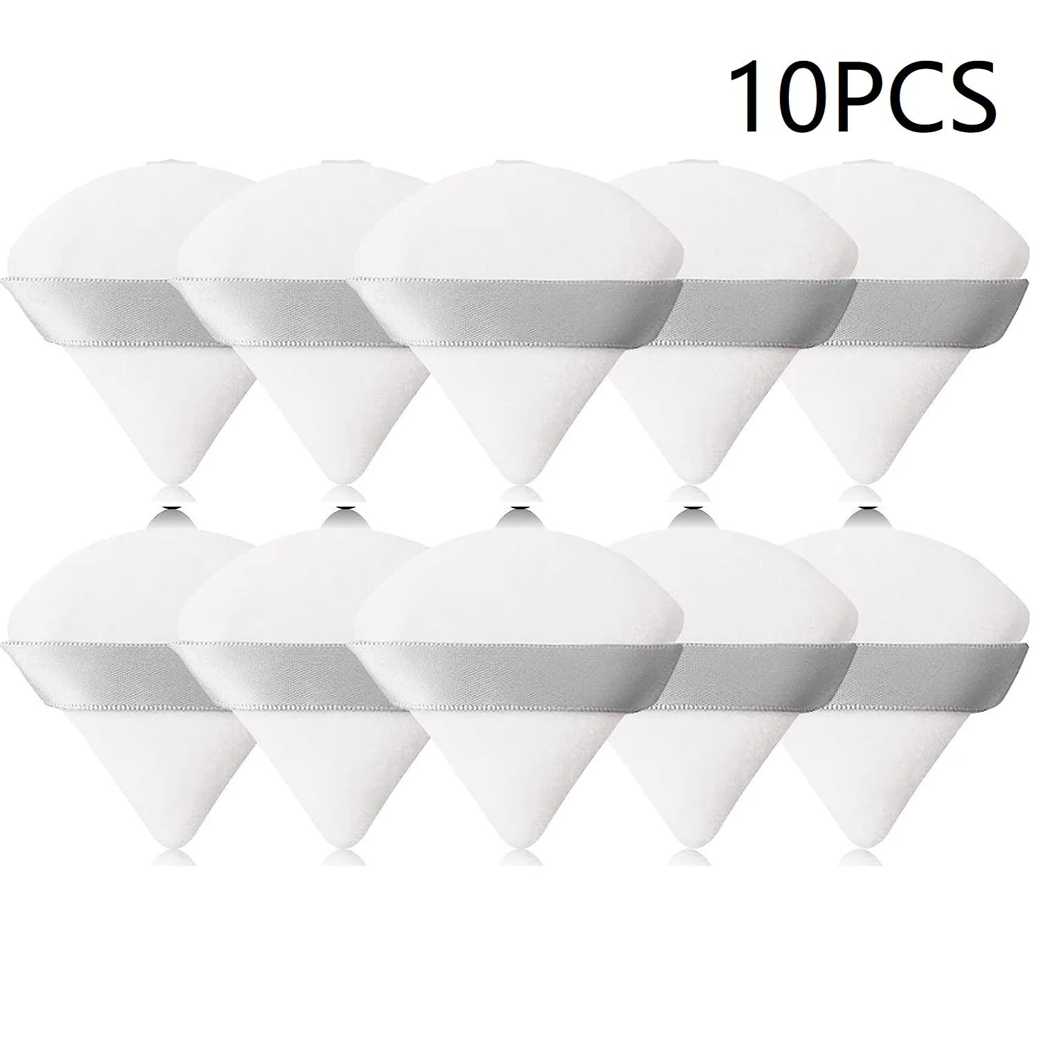 10PCS Puff Triangle Makeup Beauty Sponge Puff Triangle for Powder Makeup Blender Finger Puff Make Up Accessories Cosmetics PF03 Beauty World Shop