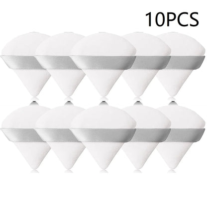 10PCS Puff Triangle Makeup Beauty Sponge Puff Triangle for Powder Makeup Blender Finger Puff Make Up Accessories Cosmetics PF03 Beauty World Shop