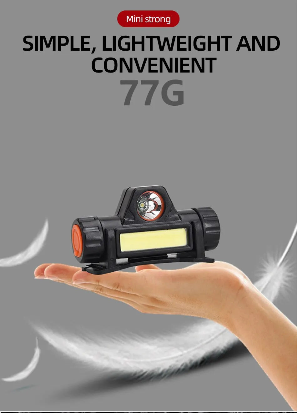 Rechargeable COB LED USB Headlamp Strong Magnetic Powerful Headlight Super Bright Waterproof Head Torch For Outdoor Fishing Beauty World Shop