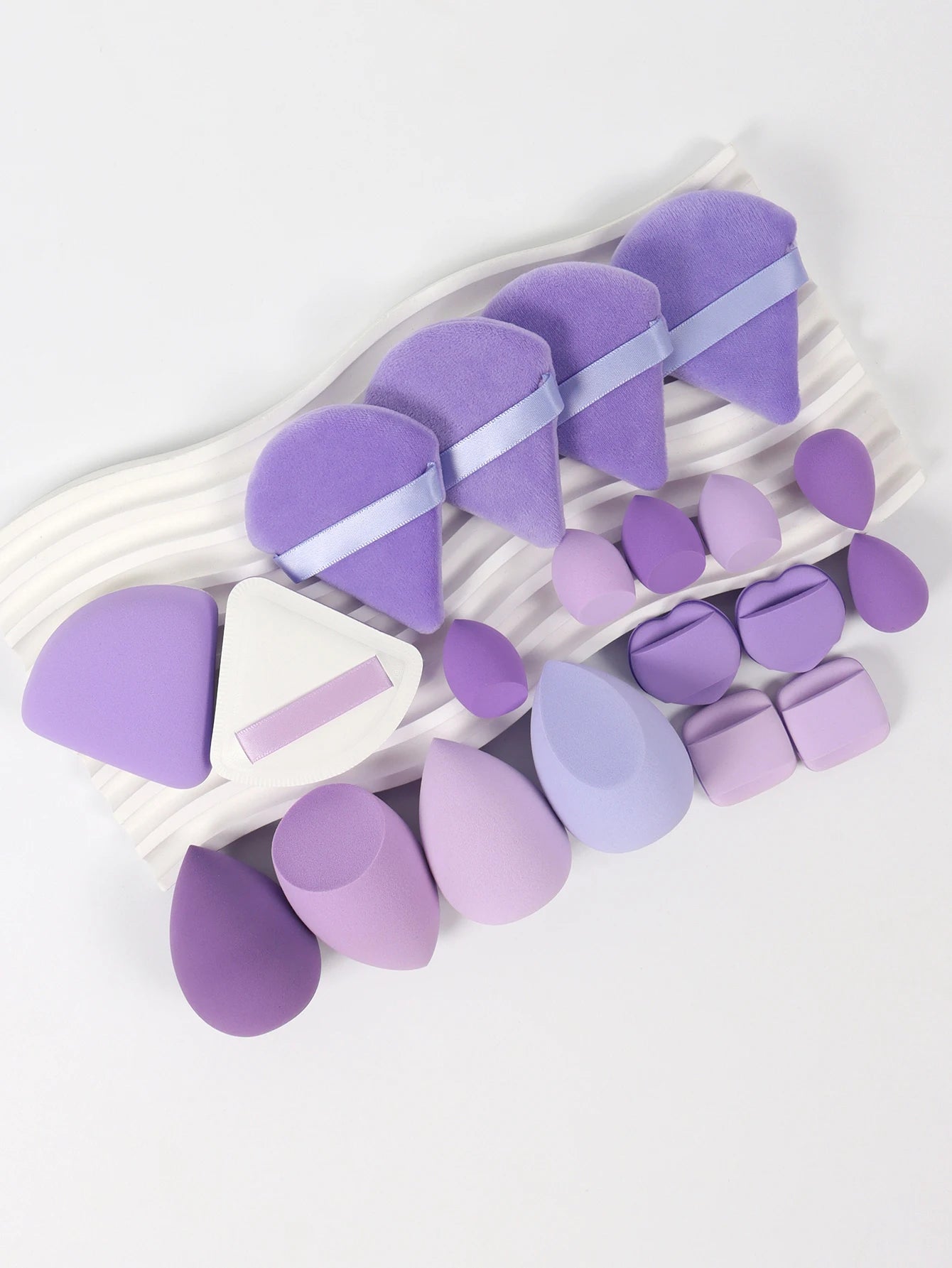 20 Pcs Pink Makeup Sponge and Makeup Puff Set Suitable for Face Cream and Powder Concealer Powder Makeup Machine Beauty World Shop