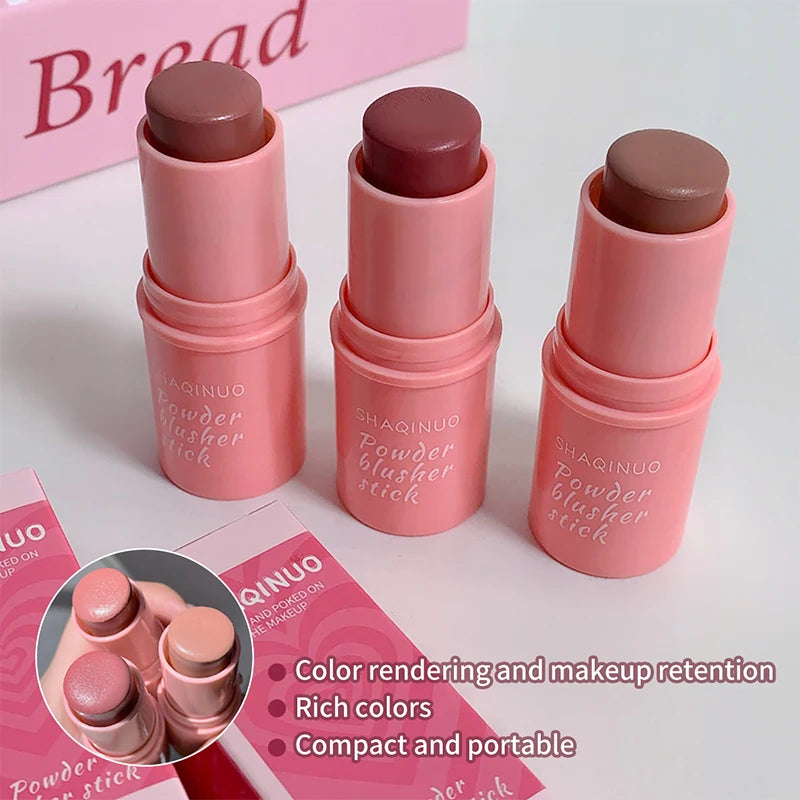 SHAQINUO Energizing Blush Stick - Natural Matte Finish, Creamy Texture, Easy to Blend for a Youthful Glow Beauty World Shop