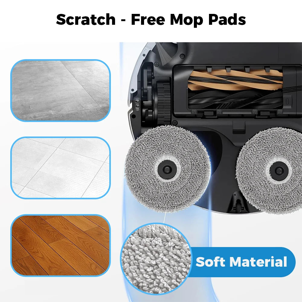 Mop Cloths For Xiaomi X10 Plus S10 Plus X20 Plus 5C 5 5Pro Omni 1S Omni 2 M30 Pro M30S OV31GL OV42CN OV21GL Vacuum Mop Parts Beauty World Shop