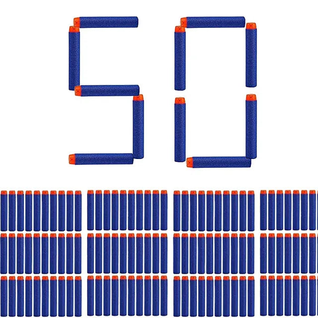 Blue Soft Hollow Hole Head Bullets 7.2cm For Nerf Refill Darts Toy Gun Bullets For Nerf Series Blasters Xmas Kid Children Gift Beauty Fashion