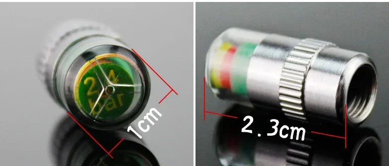NEW 4pcs Car Tire Pressure Indicator Gauge Alert Monitoring Valve Cap Sensor External Detection Beauty World Shop