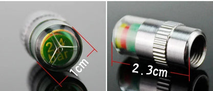 NEW 4pcs Car Tire Pressure Indicator Gauge Alert Monitoring Valve Cap Sensor External Detection Beauty World Shop