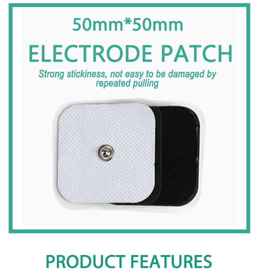 5*5cm  Unit Replacement Pads Non-woven Self Adhesive for  Patches Digital Machine Massager Body Massager Sticker Beauty World Shop