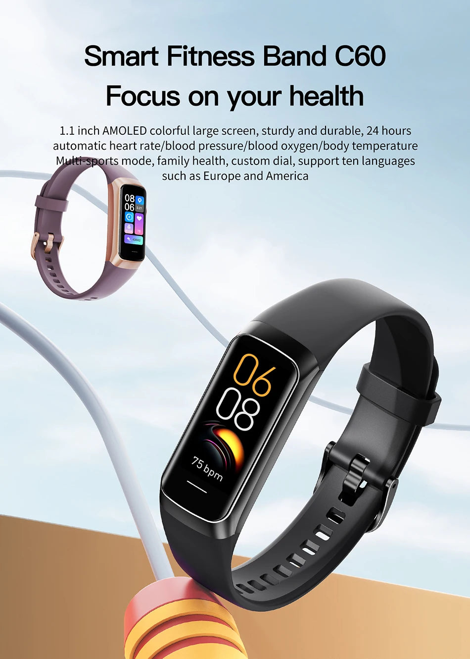 LIGE Amoled Smart Watch Men 2023 Smart Band Women Heart Rate Blood Smartwartch Waterproof Smart Bracelet Sport Fitness Tracker Beauty World Shop