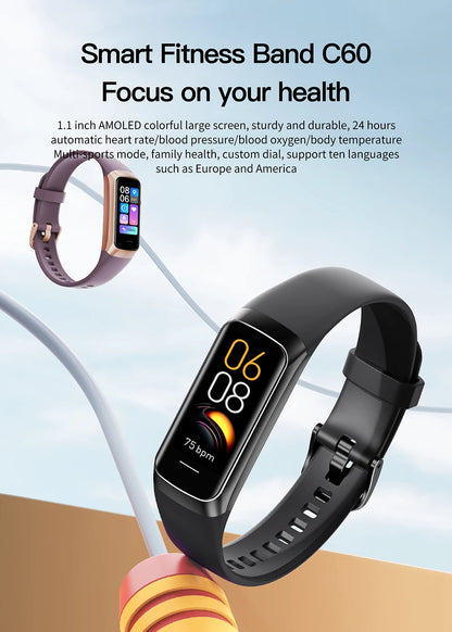 LIGE Amoled Smart Watch Men 2023 Smart Band Women Heart Rate Blood Smartwartch Waterproof Smart Bracelet Sport Fitness Tracker Beauty World Shop