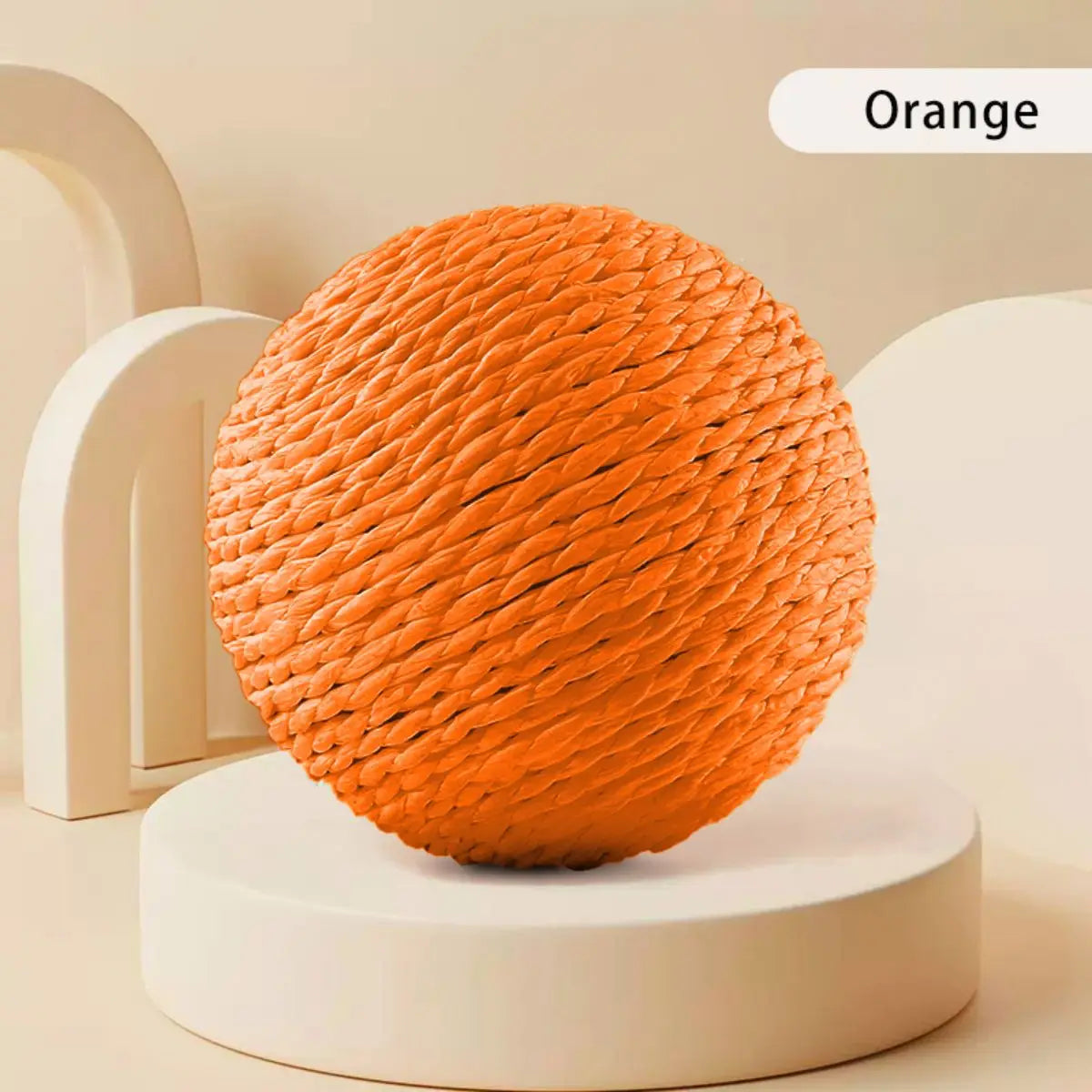 10CM Interactive Sisal Cat Scratching Ball Toy For Kitten Teeth Cleaning Anti Bite Cat Ball Sounding Toy Pet Supplies Beauty World Shop