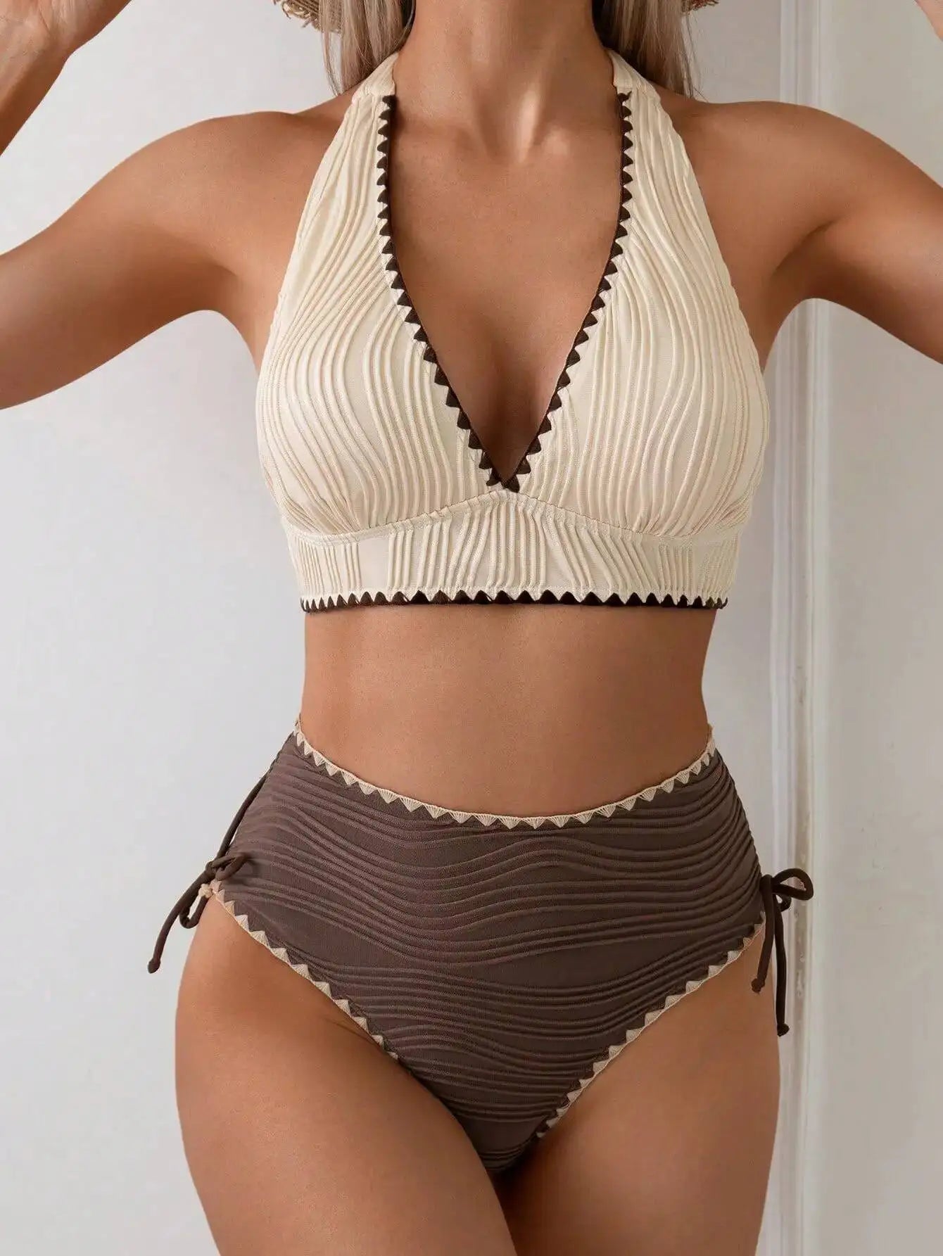 Sexy High Waist Bikinis Women's Swimwear Female Swimsuit For Swim Wear Bathing Suits Brazilian Bikini Set Beachwear Pool Bather Beauty World Shop