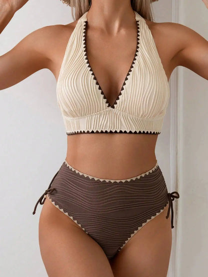 Sexy High Waist Bikinis Women's Swimwear Female Swimsuit For Swim Wear Bathing Suits Brazilian Bikini Set Beachwear Pool Bather Beauty World Shop