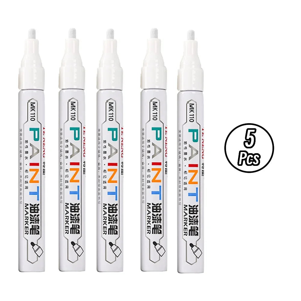 8 Colors Car Scratch Repair Paint Pen Quick Dry Touch Up Paint Repair Pen Waterproof Wheel Tyre Marker Auto Paint Marker Pens Beauty World Shop