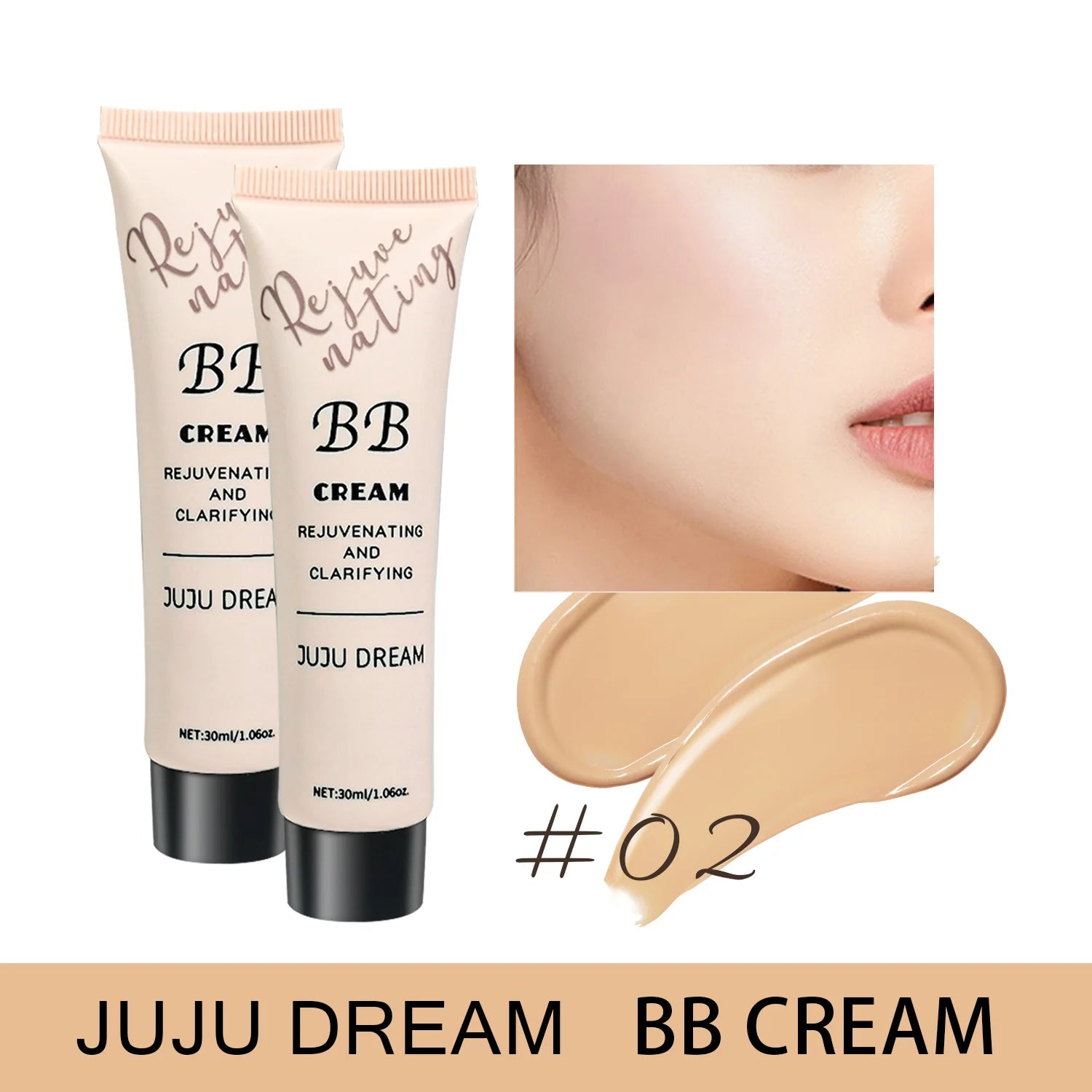 BB cream, isolation cream, liquid foundation, moisturizing, oil control, long-lasting makeup, milk, dry skin, and no powder Beauty World Shop