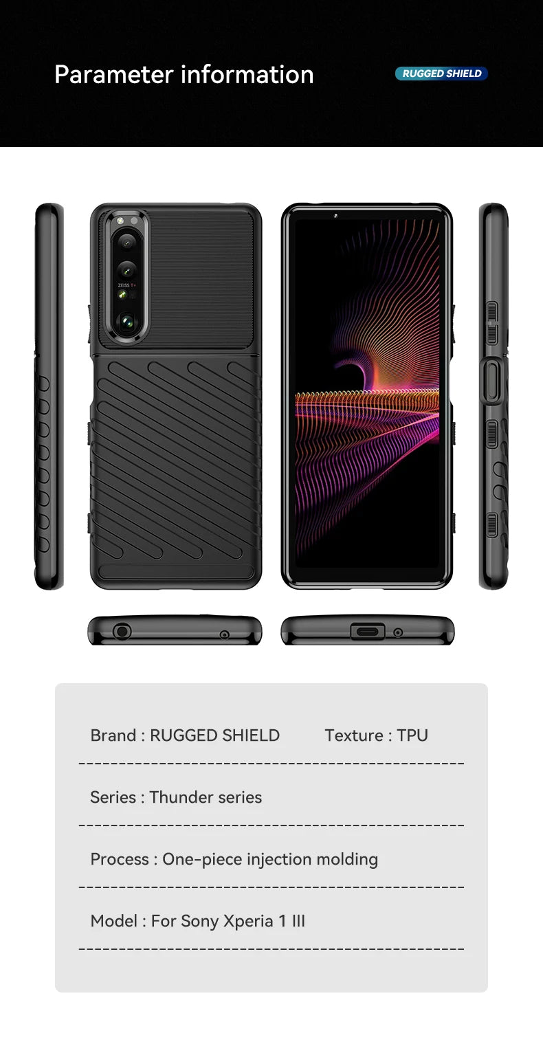 Luxury Shockproof Silicone Phone Case for Sony Xperia 1 III - Soft TPU Protective Cover Beauty World Shop