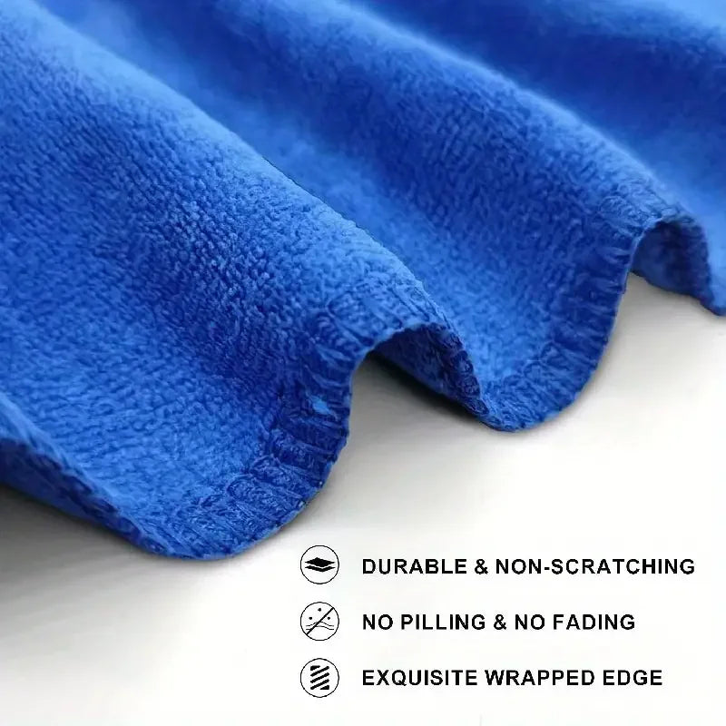 10Pcs Microfiber Towels Car Wash Drying Cloth Towel Household Cleaning Cloths Auto Detailing Polishing Cloth Home Clean Tools Beauty World Shop