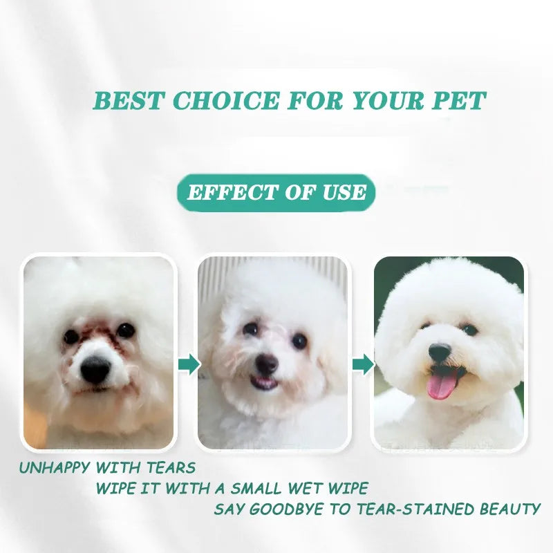Pet Eye Wipes Cats And Dogs Tearmark Wet Wipes Cats And Dogs Universal No Irritation Cleaning Products 130 Canned Wipes Beauty World Shop
