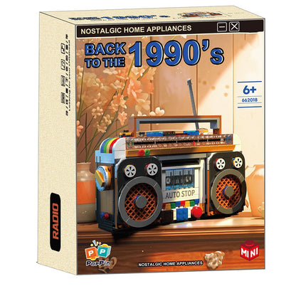 554PCS Color Radio Model Building Blocks Retro Small Home Appliances Assembly Bricks DIY Toys Decoration Children Holiday Gift Beauty World Shop