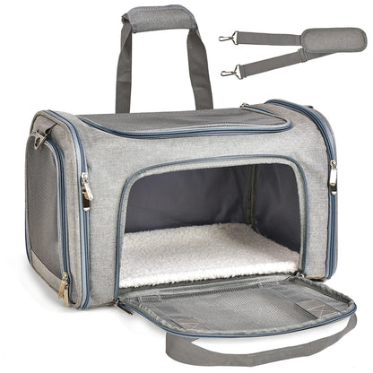 Dog Carrier Bag Soft Side Backpack Cat Pet Carriers Dog Travel Bags Airline Approved Transport For Small Dogs Cats Outgoing Beauty World Shop