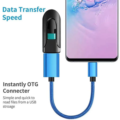 Android Type-C to USB 2.0 Conversion Cable, USB Flash Drive, Data Tablet, Card Reader, OTG Connection Box, Mouse Beauty World Shop