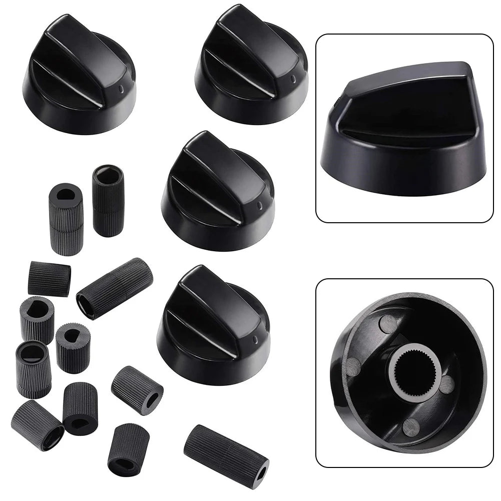 Control Knobs With Adapters Versatile Control Knobs Set Knobs & 12 PCS Adapters For Stoves & Ovens Control Knob Beauty World Shop